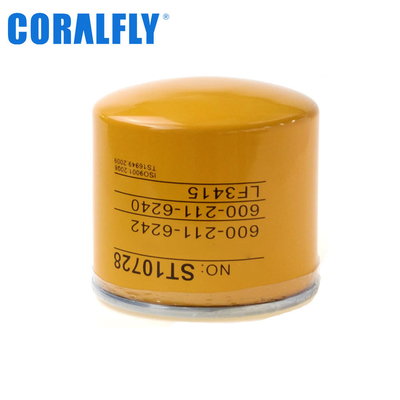 99,9% escavatore cilindrico Oil Filter di efficienza